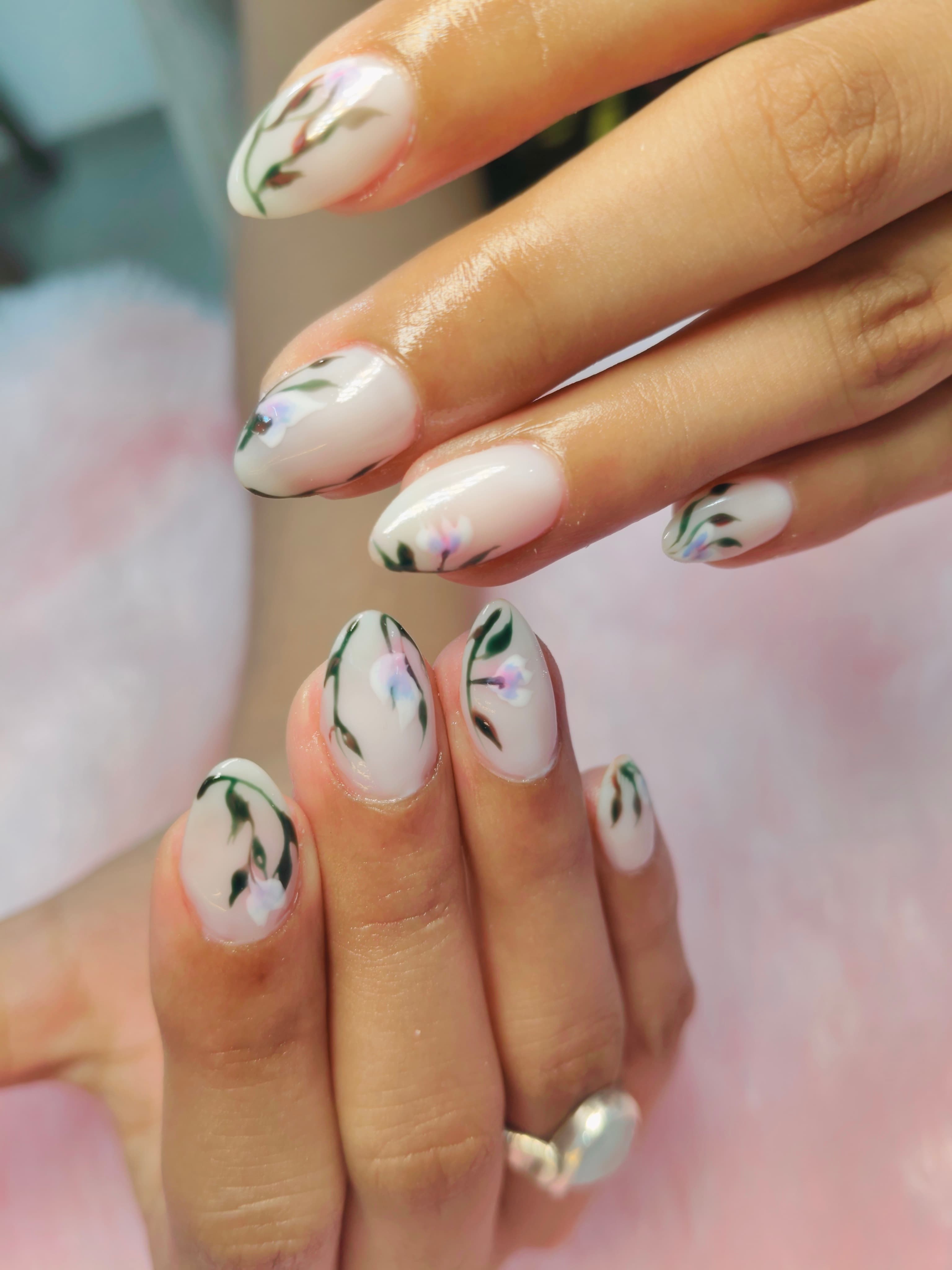 Gel polish on natural nails